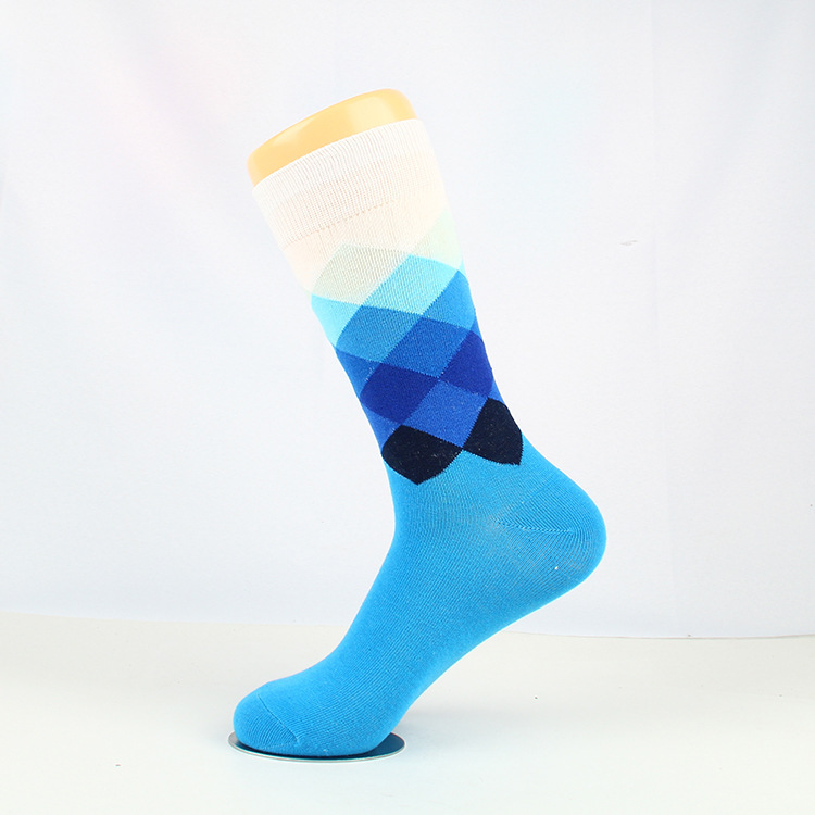Male Stockings Diamond Socks Men